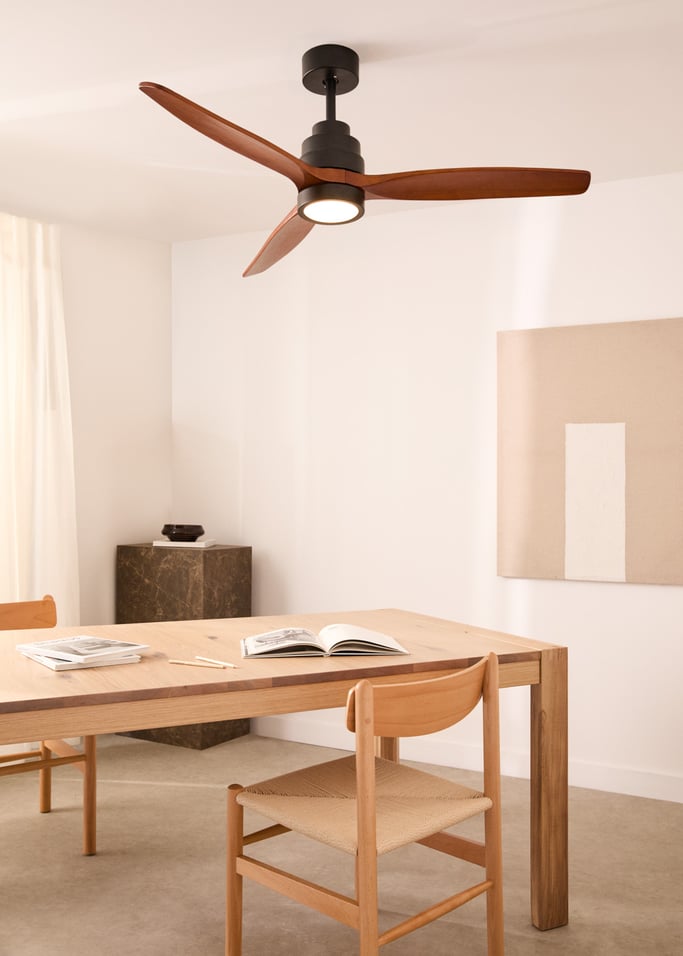 WIND STYLANCE - Wentylator sufitowy 40W cichy 100% drewna różne rozmiary, obraz z galerii 1