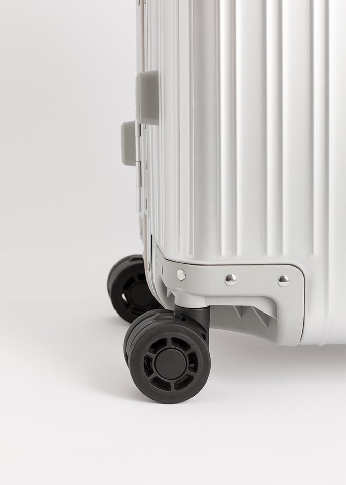 LUGGAGE ALUMINIUM - Twarda walizka aluminiowa z zamkiem TSA i kółkami wielokierunkowymi, obraz z galerii 10