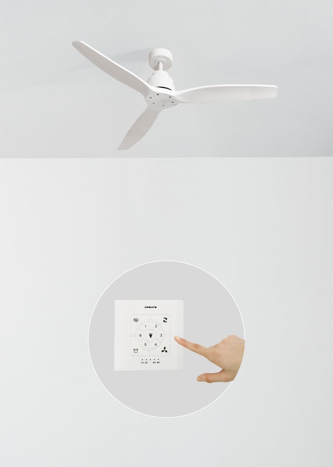 WIND STYLANCE - Wentylator sufitowy 40W cichy 100% drewna różne rozmiary, obraz z galerii 2