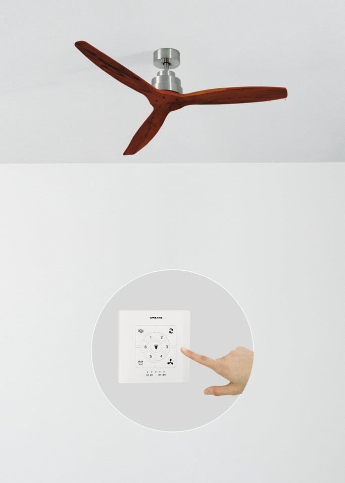 WIND STYLANCE - Wentylator sufitowy 40W cichy 100% drewna różne rozmiary, obraz z galerii 2