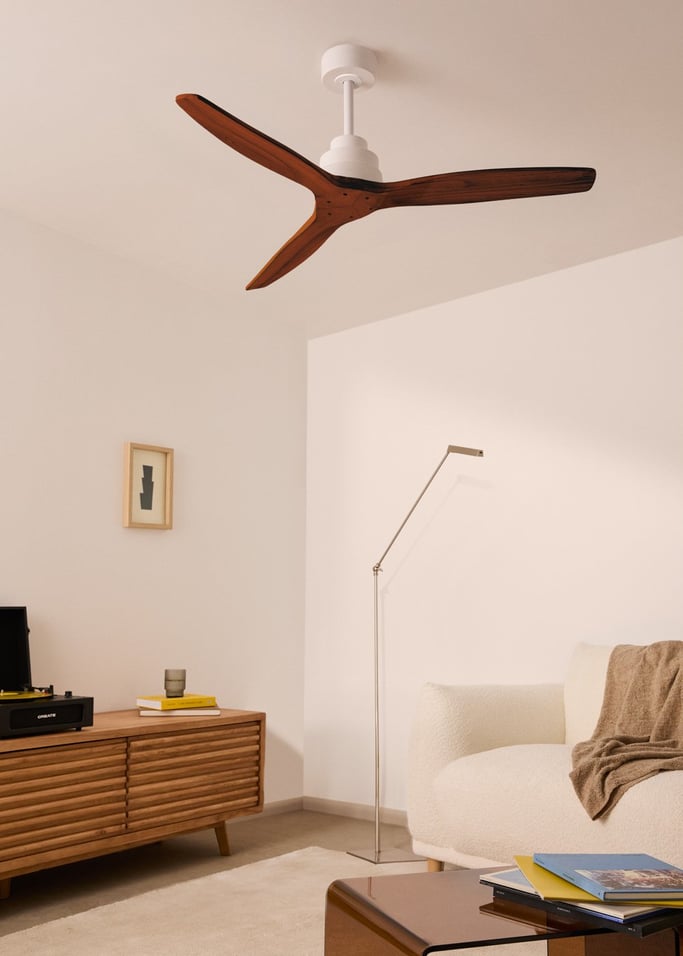 WIND STYLANCE - Wentylator sufitowy 40W cichy 100% drewna różne rozmiary, obraz z galerii 1
