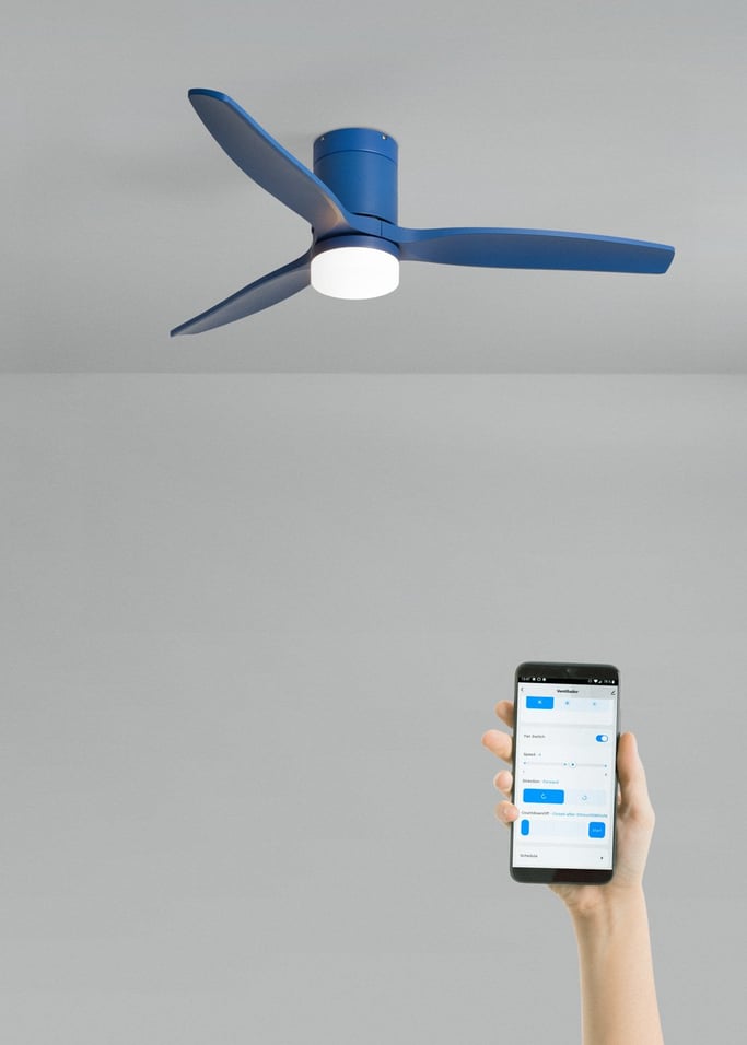 WIND CALM - Cichy wentylator sufitowy 40W z technicznymi łopatkami ABS w różnych rozmiarach, obraz z galerii 2