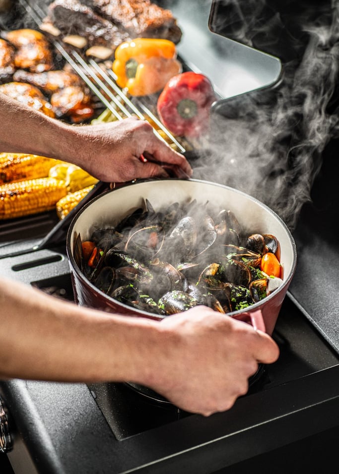 BBQ GAS BURNER PRO - Grill gazowy z palnikiem bocznym i stolikiem pomocniczym, obraz z galerii 9