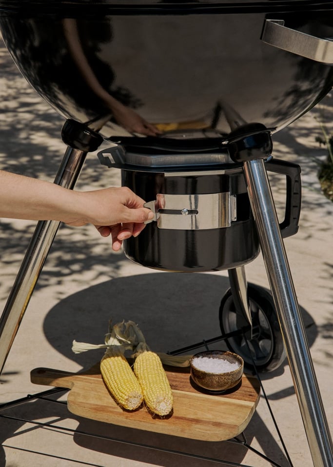 BBQ SMOKEY KETTLE - Grill wędzarniczy na węgiel drzewny z pojemnikiem na żar, obraz z galerii 5