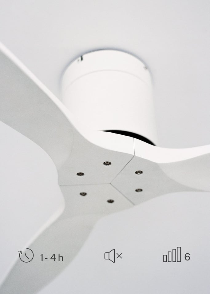WIND CALM - Cichy wentylator sufitowy 40W z technicznymi łopatkami ABS w różnych rozmiarach, obraz z galerii 4