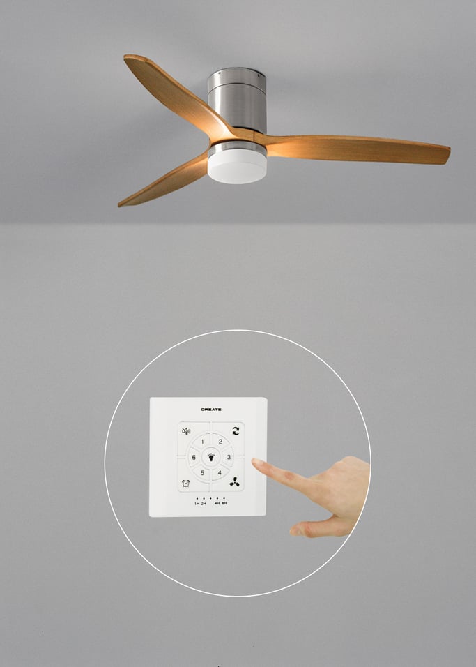 WIND CALM - Cichy wentylator sufitowy 40W z technicznymi łopatkami ABS w różnych rozmiarach, obraz z galerii 2