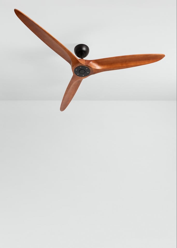 WIND CENTURY - Wentylator sufitowy 40W cichy Ø152 cm 100% drewno, obraz z galerii 2