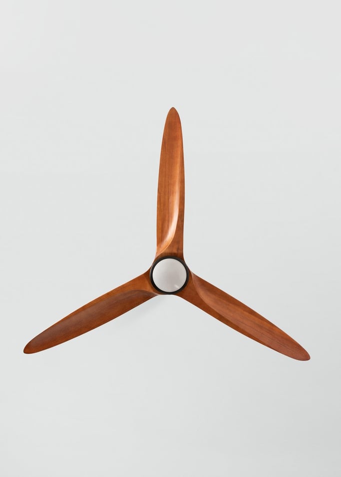 WIND CENTURY - Wentylator sufitowy 40W cichy Ø152 cm 100% drewno, obraz z galerii 5