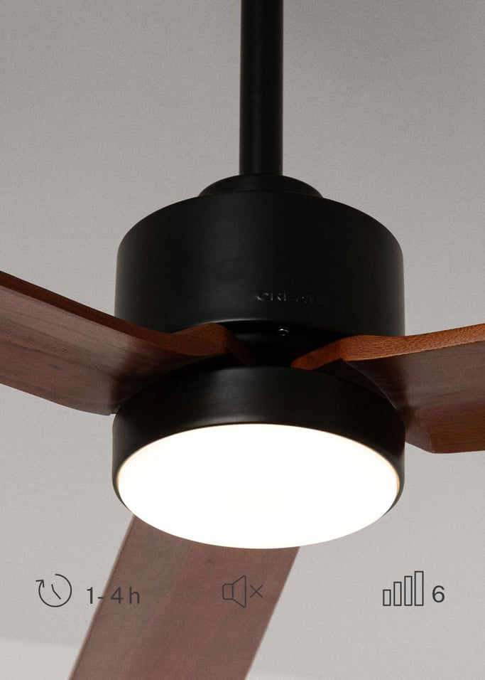WIND MODERN - Cichy wentylator sufitowy 40W z oświetleniem LED  dostępny w różnych rozmiarach, obraz z galerii 4