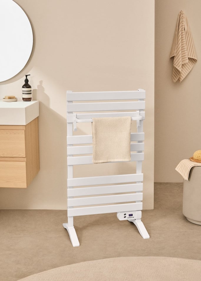 WARM TOWEL - Elektryczny wieszak na ręczniki podłogowy lub ścienny 500W, obraz z galerii 1