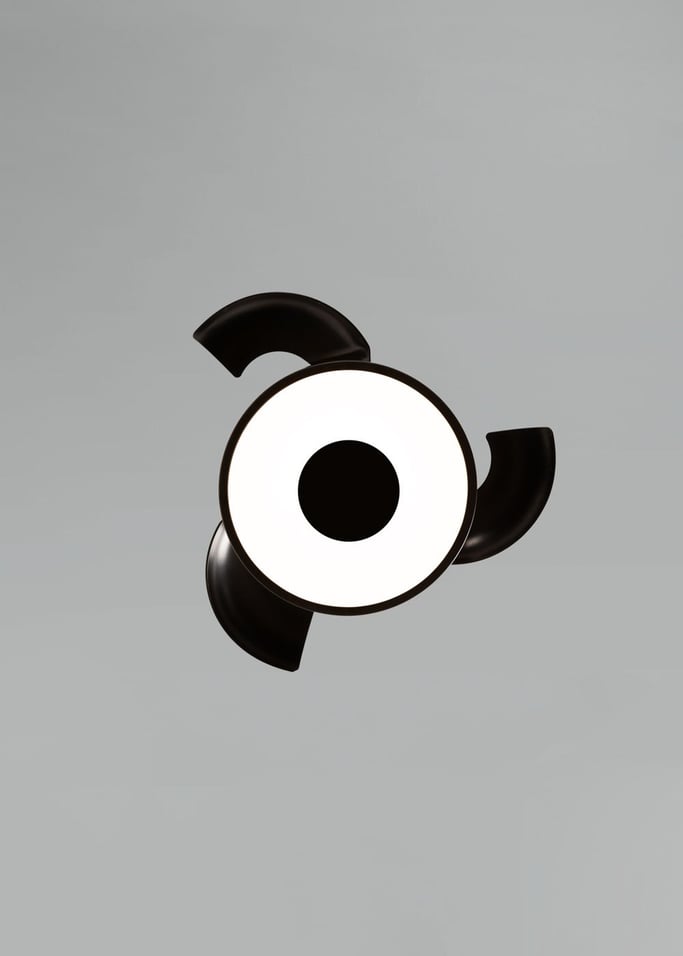 WIND CLEAR CUP - Wentylator sufitowy 40W cichy Ø55cm z wysuwanymi łopatkami i oświetleniem LED, obraz z galerii 6