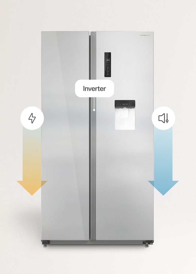 FRIDGE STUDIO SIDE BY SIDE 559 - Lodówka z dozownikiem wody Side by side 559L No Frost, obraz z galerii 7