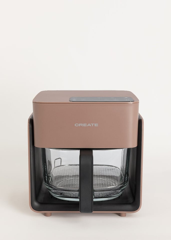 AIR FRYER STUDIO CRYSTAL - Frytkownica beztłuszczowa szklana 4,2 l z opcjonalnym parowarem, obraz z galerii 5