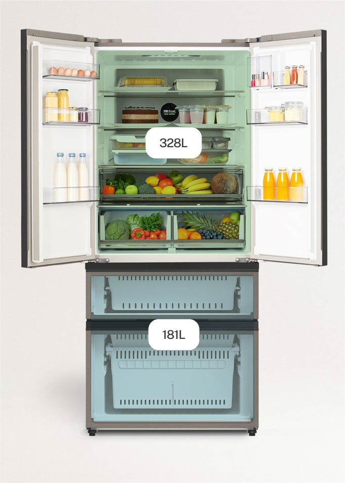 FRIDGE STUDIO FRENCH DOOR PRO 509 - Lodówka z drzwiami francuskimi 509L No Frost ze Space Pro i Care+, obraz z galerii 4