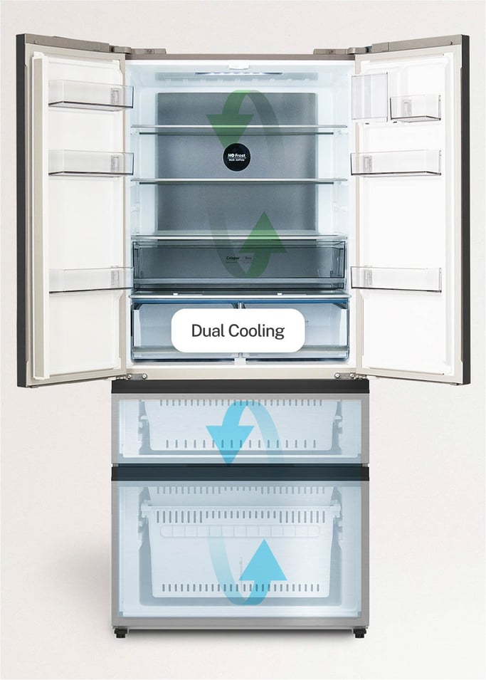 FRIDGE STUDIO FRENCH DOOR PRO 509 - Lodówka z drzwiami francuskimi 509L No Frost ze Space Pro i Care+, obraz z galerii 8