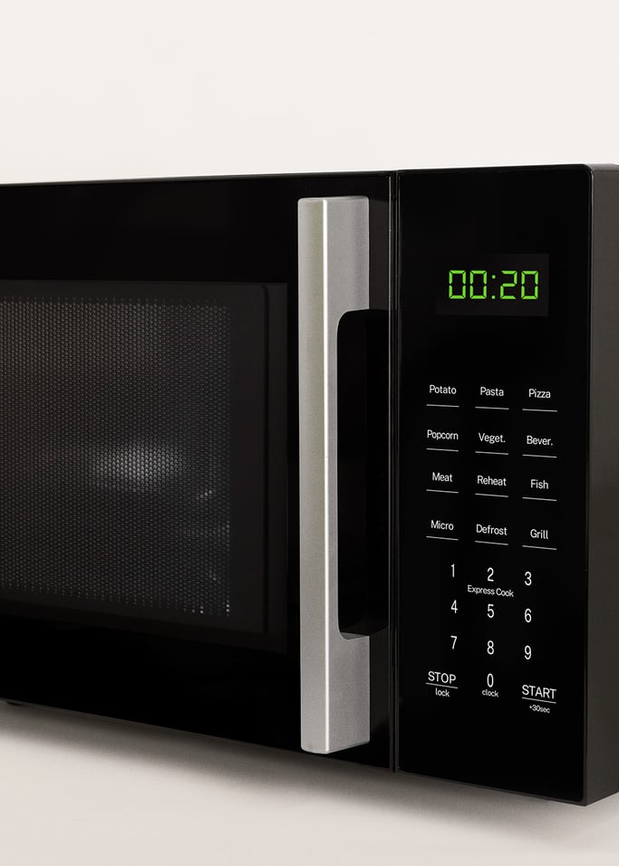 MICROWAVE STUDIO - Kuchenka mikrofalowa 23 l z funkcją grilla i piekarnikiem 1000 W, obraz z galerii 5