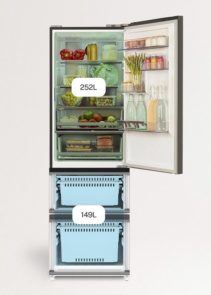 FRIDGE STUDIO COMBI PRO FLEX 401 - Lodówka 401L No Frost w stylu włoskim z Space Pro i Care+, obraz z galerii 4