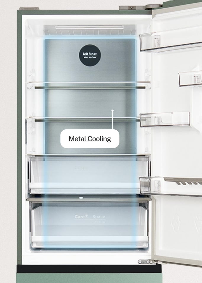 FRIDGE STUDIO COMBI PRO FLEX 401 - Lodówka 401L No Frost w stylu włoskim z Space Pro i Care+, obraz z galerii 9