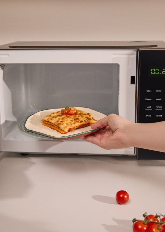 MICROWAVE STUDIO - Kuchenka mikrofalowa 23 l z funkcją grilla i piekarnikiem 1000 W, obraz z galerii 3