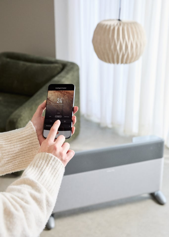 WARM TEXTILE INVERTER - Konwektor Inverter ścienny lub podłogowy z WiFi 1500W / 2000W, obraz z galerii 3