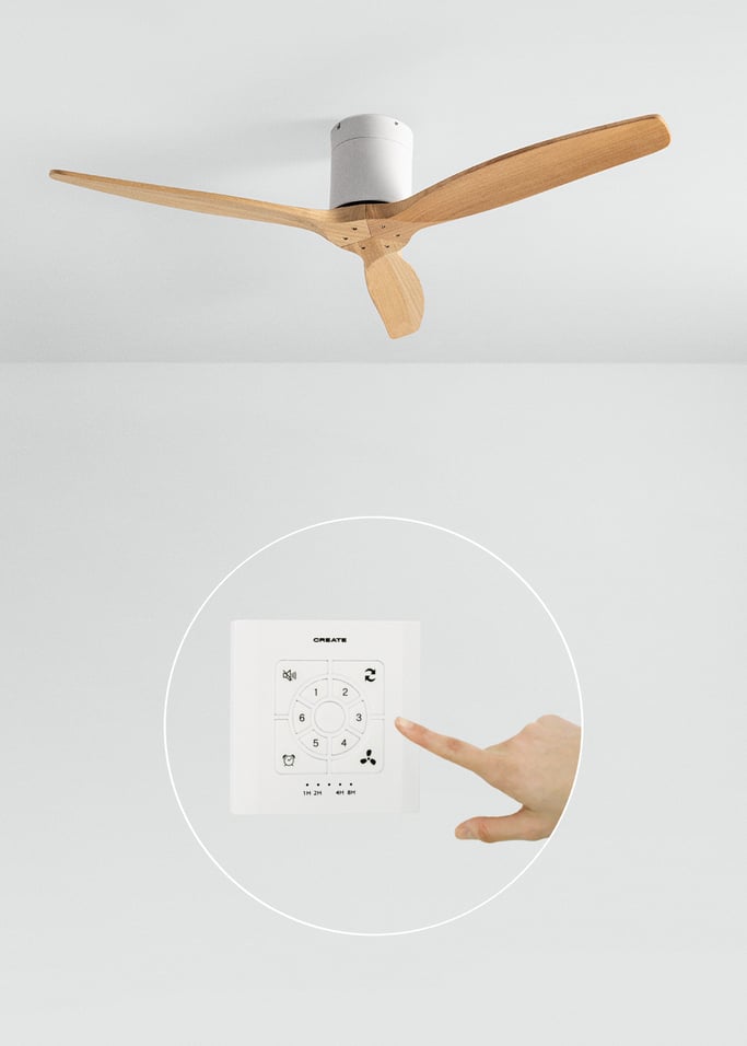 WIND CALM - Cichy wentylator sufitowy 40W z technicznymi łopatkami ABS w różnych rozmiarach, obraz z galerii 2