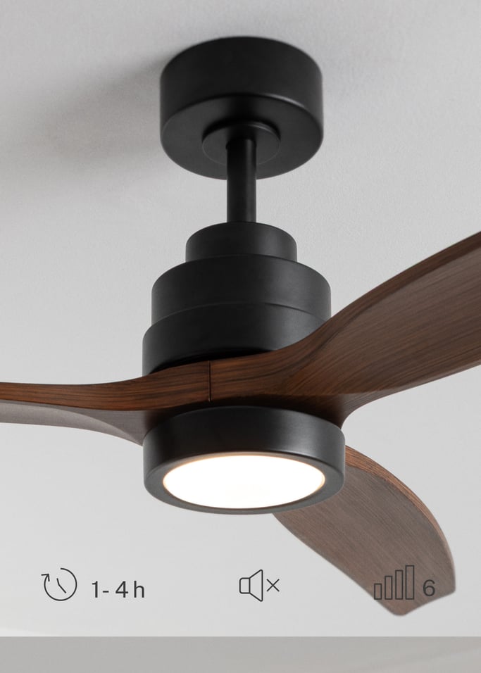 WIND STYLANCE - Cichy wentylator sufitowy 40 W z łopatkami z technicznego ABS, dostępny w różnych rozmiarach, obraz z galerii 4