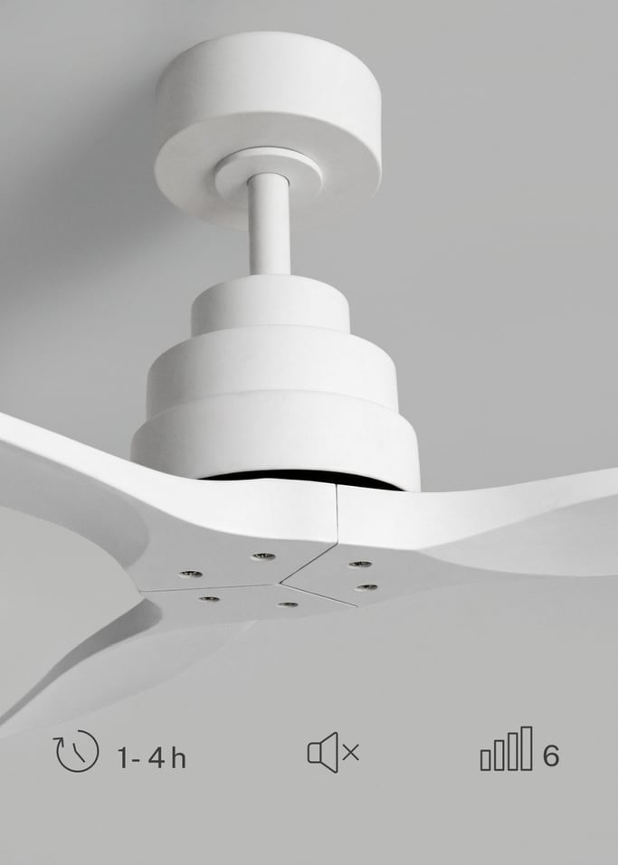 WIND STYLANCE - Cichy wentylator sufitowy 40 W z łopatkami z technicznego ABS, dostępny w różnych rozmiarach, obraz z galerii 4