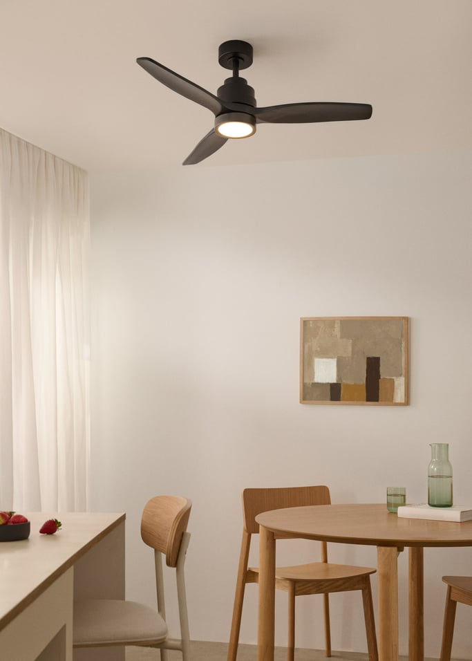 WIND STYLANCE - Cichy wentylator sufitowy 40 W z łopatkami z technicznego ABS, dostępny w różnych rozmiarach, obraz z galerii 1