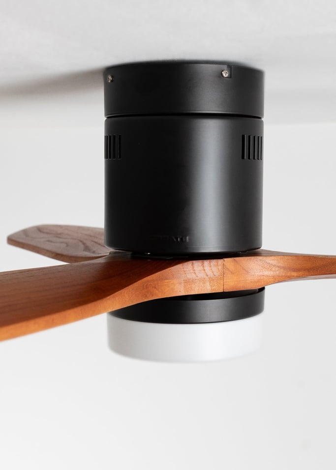 WIND CALM NATURAL WOOD - Wentylator sufitowy 40W cichy 100% drewno, obraz z galerii 5