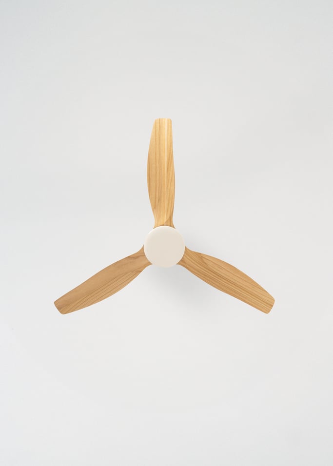 WIND CALM NATURAL WOOD - Wentylator sufitowy 40W cichy 100% drewno, obraz z galerii 6