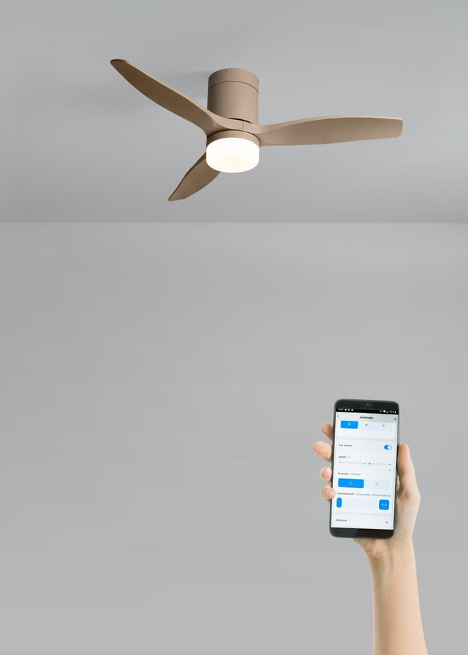 WIND CALM - Cichy wentylator sufitowy 40W z technicznymi łopatkami ABS w różnych rozmiarach, obraz z galerii 2