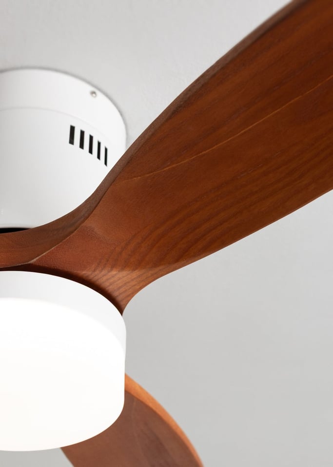 WIND CALM NATURAL WOOD - Wentylator sufitowy 40W cichy 100% drewno, obraz z galerii 5