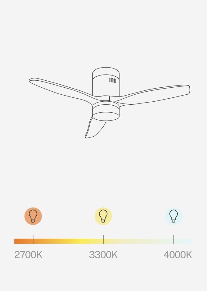 WIND CALM NATURAL WOOD - Wentylator sufitowy 40W cichy 100% drewno, obraz z galerii 8