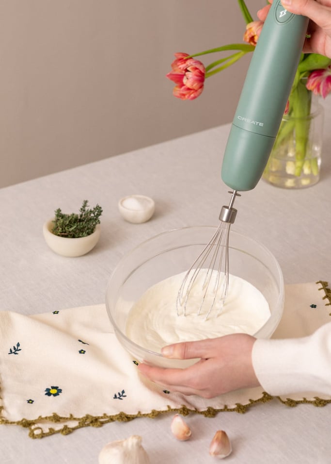 FULLMIX RETRO - Wielofunkcyjny blender ręczny 1000 W z akcesoriami, obraz z galerii 3