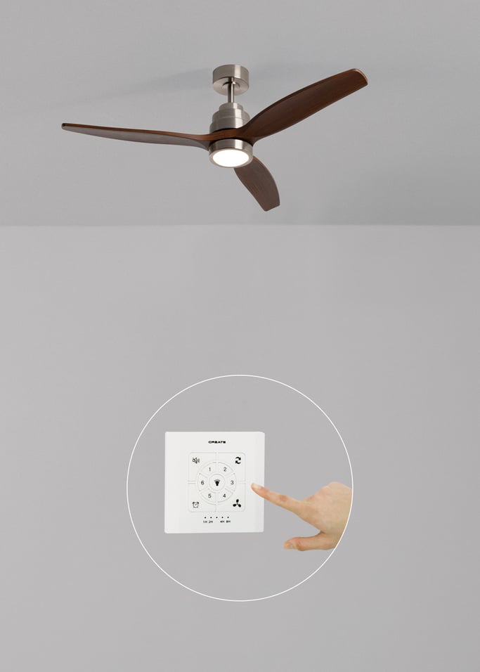 WIND STYLANCE - Cichy wentylator sufitowy 40 W z łopatkami z technicznego ABS, dostępny w różnych rozmiarach, obraz z galerii 2