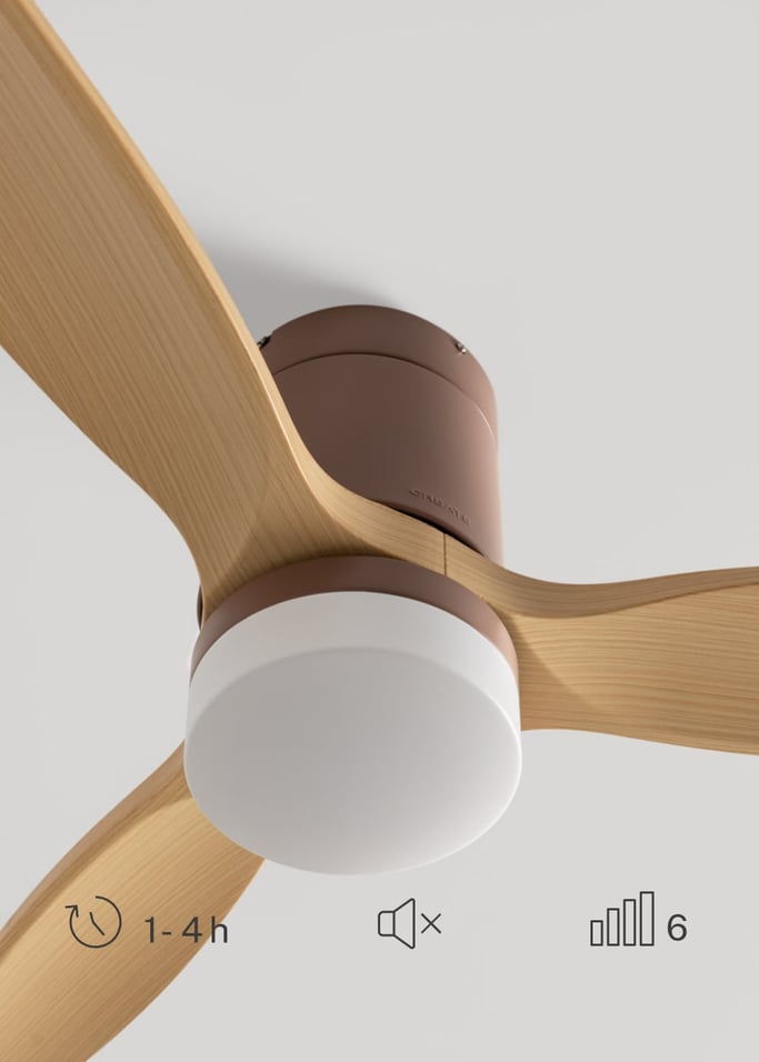 WIND CALM - Cichy wentylator sufitowy 40W z technicznymi łopatkami ABS w różnych rozmiarach, obraz z galerii 4