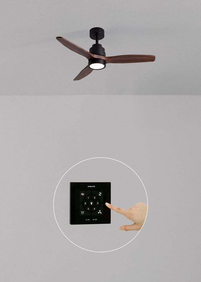 WIND STYLANCE NATURAL WOOD - Wentylator sufitowy 40W cichy 100% drewna różne rozmiary, obraz z galerii 2