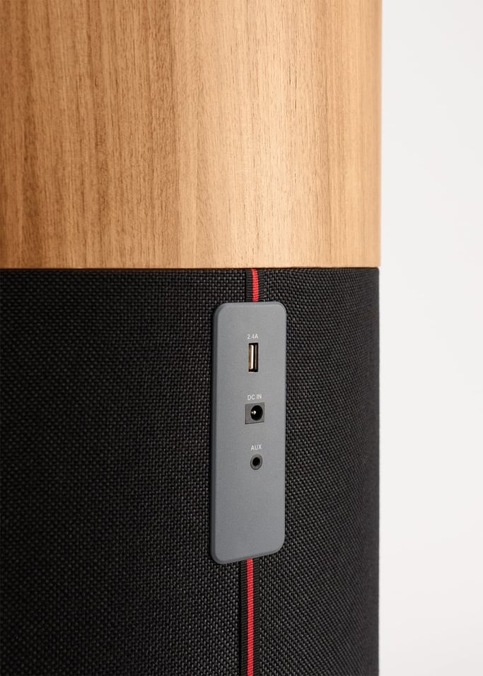 SPEAKER TABLE BASS - Stolik z głośnikami i subwooferem, bluetooth, opcją bezprzewodowego ładowania oraz szufladą do przechowywan, obraz z galerii 6