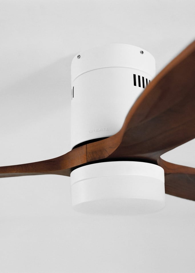 WIND CALM NATURAL WOOD - Wentylator sufitowy 40W cichy 100% drewno, obraz z galerii 4