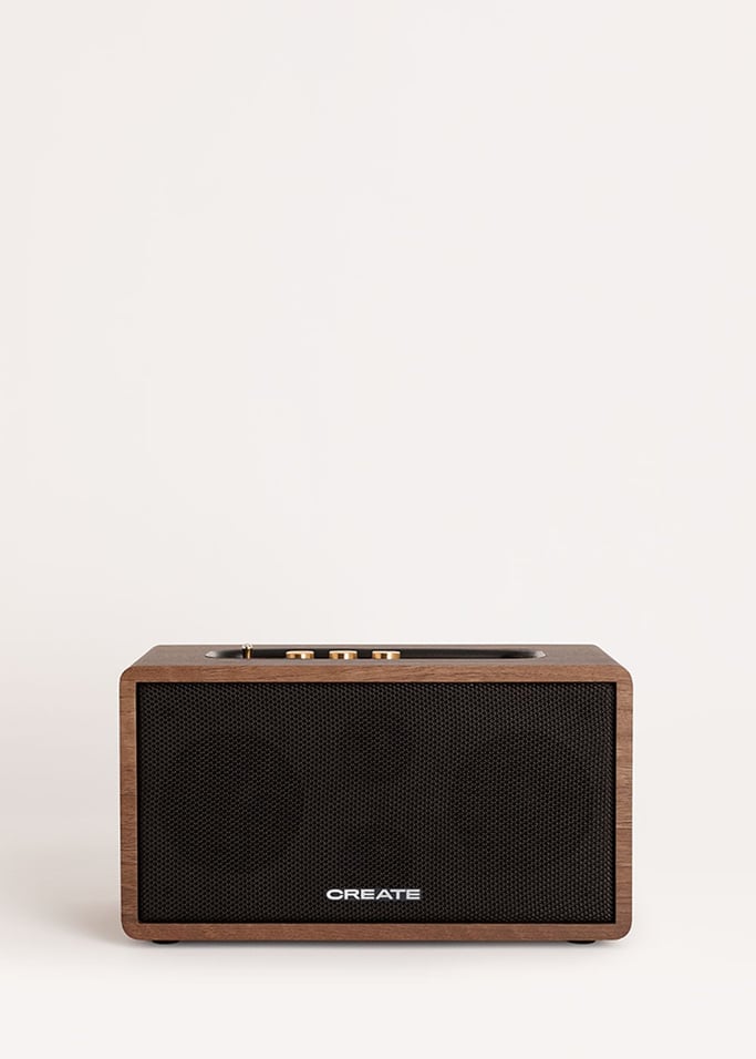 SPEAKER RETRO WOOD - Przenośny głośnik 55W z Bluetooth, USB i AUX , obraz z galerii 5