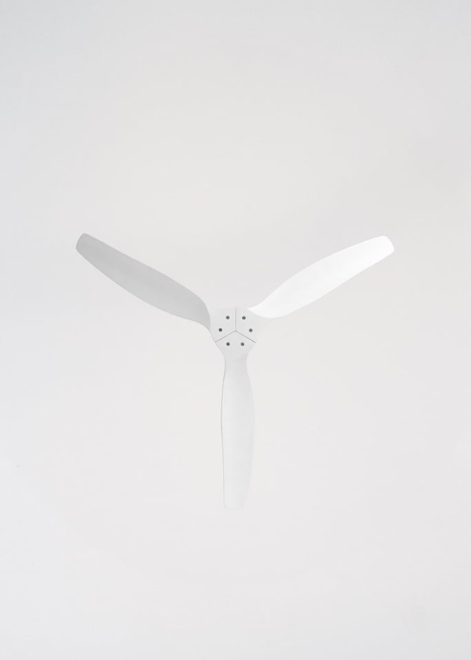 WIND CALM CUSTOM RATTAN - Wentylator sufitowy 40W cichy Ø132 cm z oświetleniem LED w korpusie i lampie, obraz z galerii 5