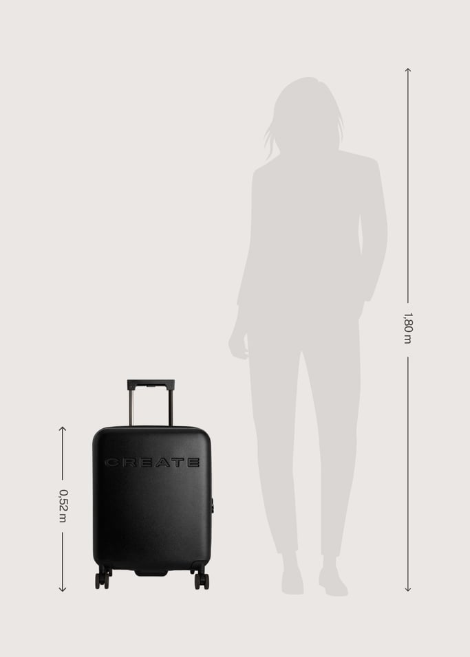 LUGGAGE STUDIO - Sztywna walizka z poliwęglanu z zamkiem TSA i wielokierunkowymi kółkami, obraz z galerii 12