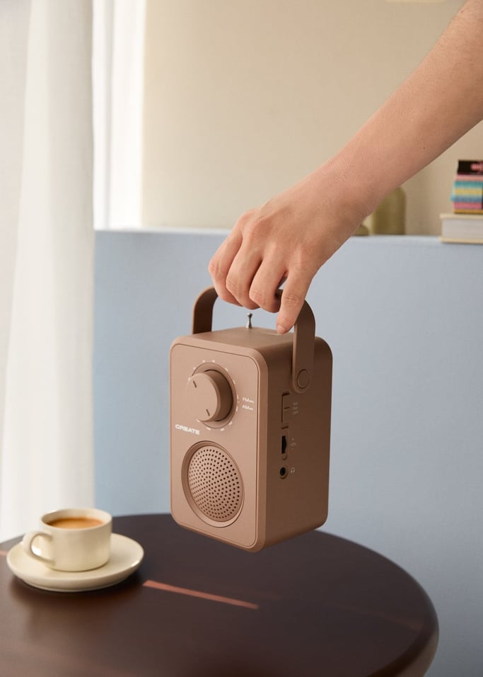RADIO SPEAKER STUDIO - Przenośne radio AM/FM 5 W z wbudowanym głośnikiem, obraz z galerii 2