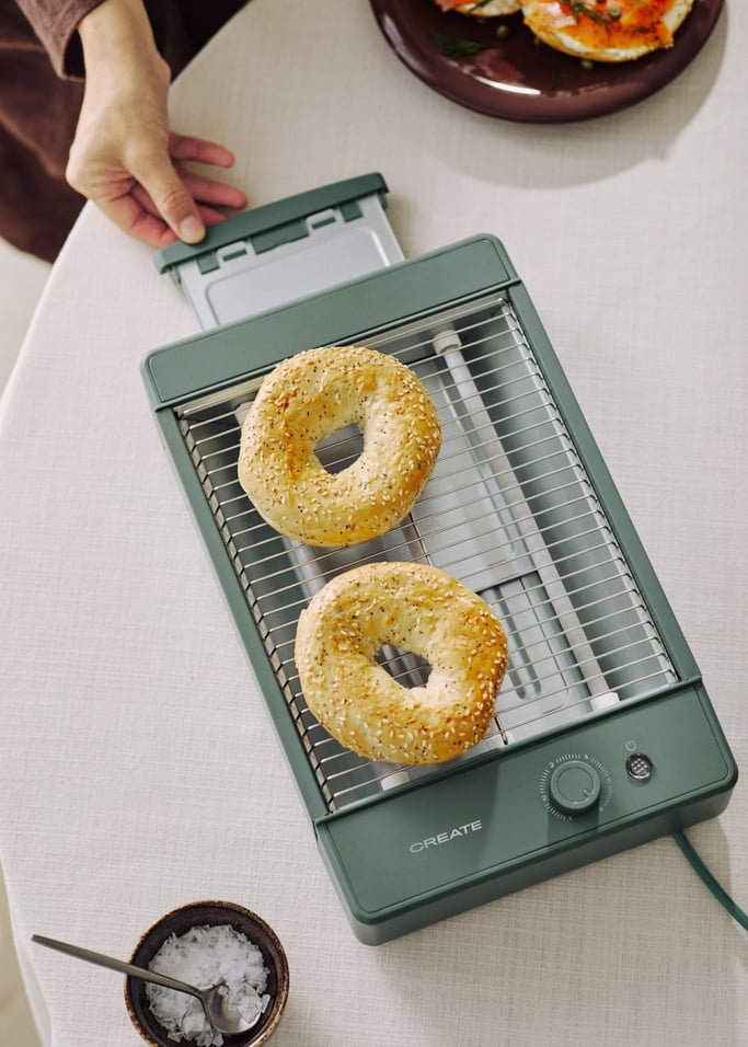 TOAST STUDIO FLAT - Poziomy toster ze stali nierdzewnej z 3 grzałkami, obraz z galerii 3