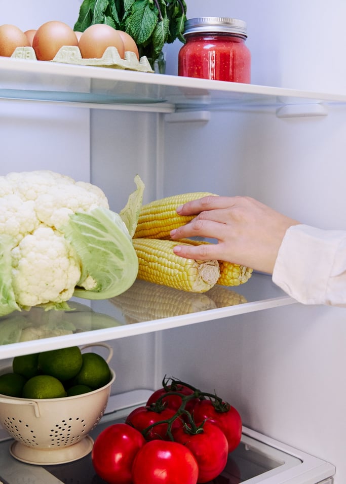 FRIDGE RETRO KNOCK KNOCK 401L - Zapukaj w drzwi, aby zobaczyć wnętrze bez otwierania lodówki, obraz z galerii 7