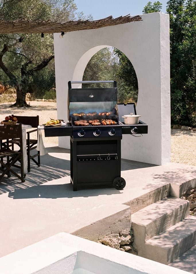 BBQ GAS BURNER PRO - Grill gazowy z palnikiem bocznym i stolikiem pomocniczym, obraz z galerii 2