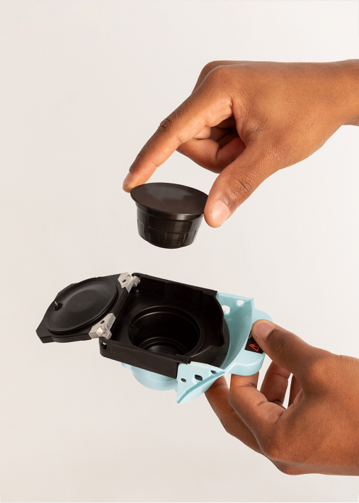 Adaptadores para máquina de café multicápsulas e café moído POTTS