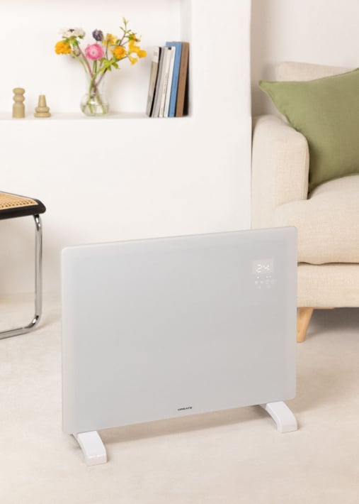 WARM CRYSTAL 1500W - Convector elétrico de vidro com Wifi