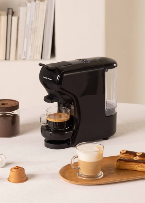 POTTS - Máquina de café multi-cápsula Express e café moído