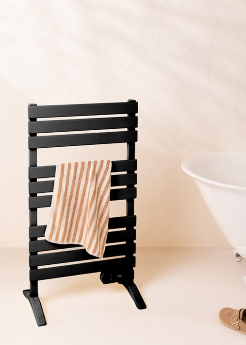 WARM TOWEL - Barra de toalha elétrica para piso ou parede 500W